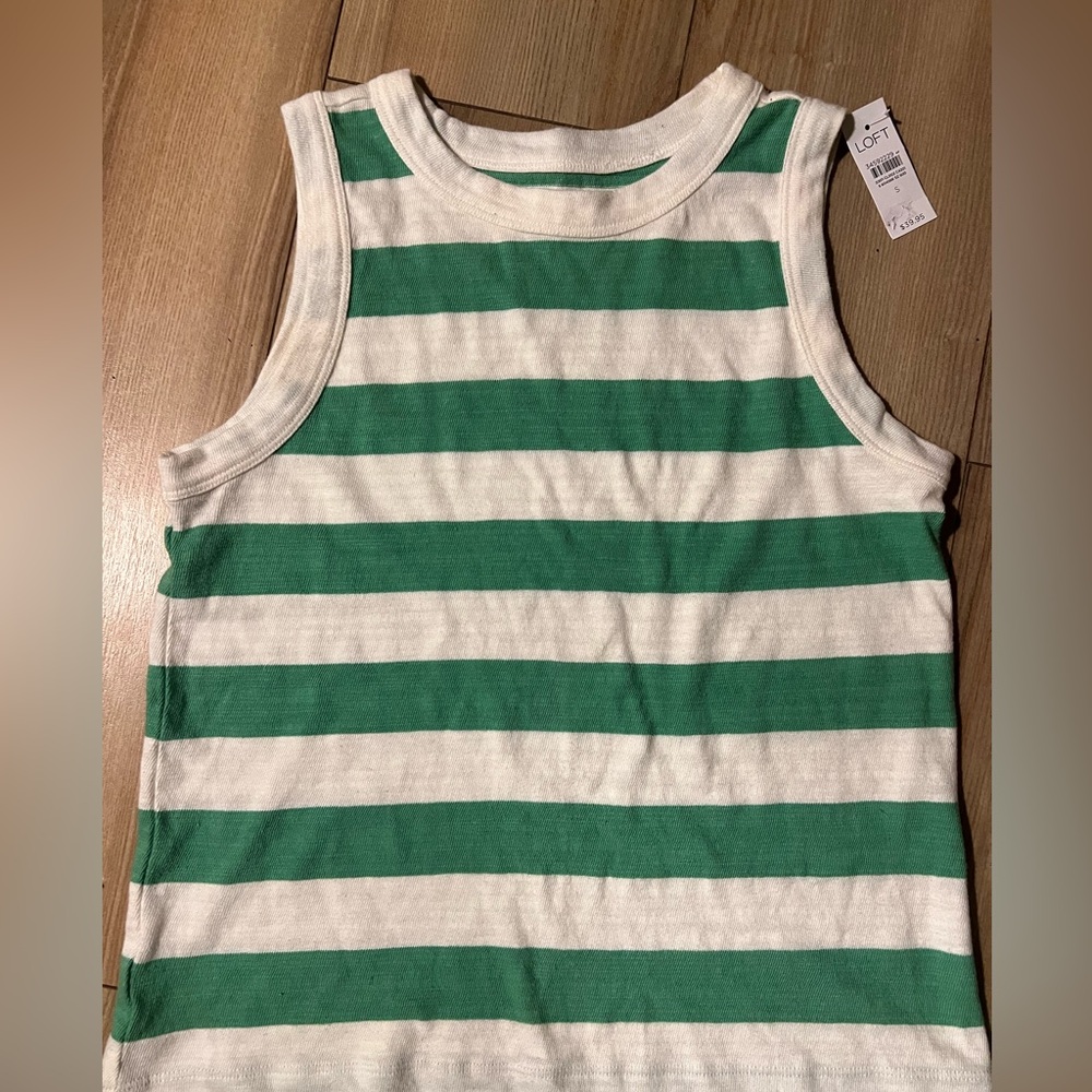Loft  Striped Tank Top NWT